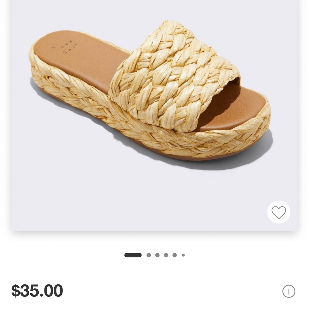 Lightly Worn Platform Slide Sandals